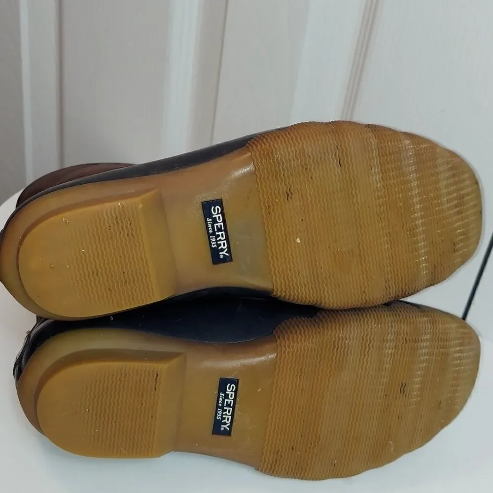 Sperry Saltwater Duckboots Navy Blue Sz 3